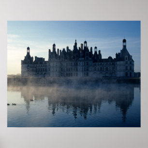 Kasteel Chambord bij zonsopgang, Loir-et-Cher, Loi Poster