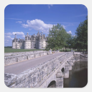 Kasteel Chambord, Loire Vallei, Frankrijk Vierkante Sticker