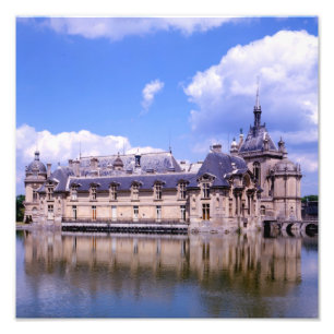 Kasteel Chantilly, Oise, Frankrijk Foto Afdruk