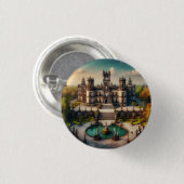 Kasteel Chapultepec Mexico Oude Reisprenten Ronde Button 3,2 Cm (Voorkant /achterkant)