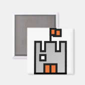 Kasteel-chateau Magneet (Voorkant / Achterkant)