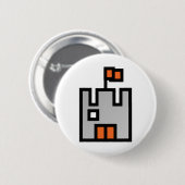Kasteel-chateau Ronde Button 5,7 Cm (Voorkant /achterkant)