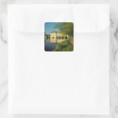 Kasteel Chenonceau, Loire Vallei, Vierkante Sticker (Tas)