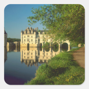 Kasteel Chenonceau, Loire Vallei, Vierkante Sticker