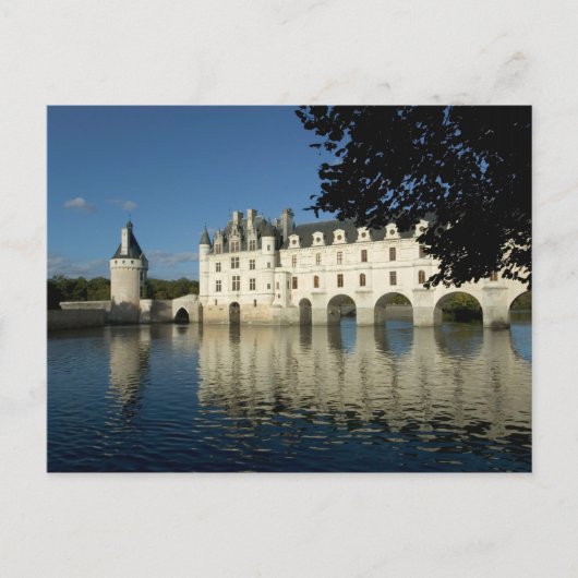 Kasteel Chenonceau, rivier Cher, Loir-et-Cher, 2 Briefkaart (Voorkant)