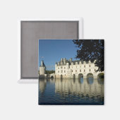 Kasteel Chenonceau, rivier Cher, Loir-et-Cher, 2 Magneet (Voorkant / Achterkant)