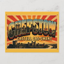 Kasteel Chepstow Wales Oudste Stenen Fort Briefkaart