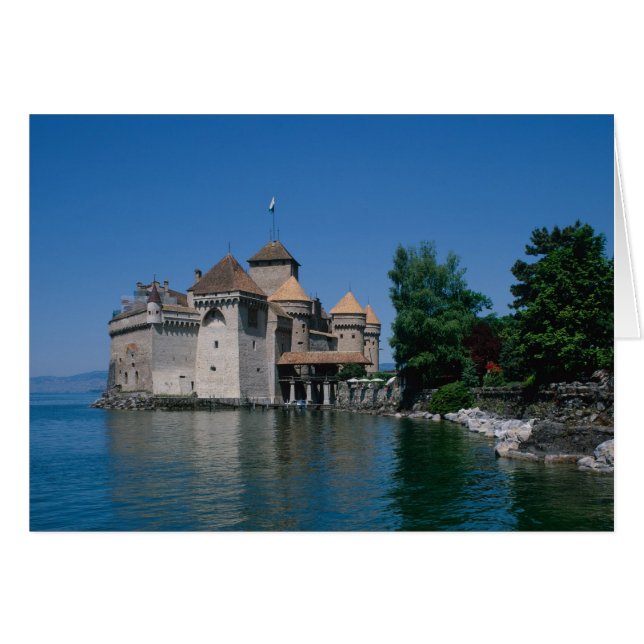 Kasteel Chillon, Meer van Genève, kanton Vaud, (Voorkant Horizontaal)