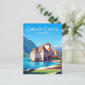 Kasteel Chillon Zwitserland Briefkaart (Staand voorkant)