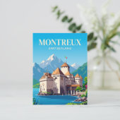 Kasteel Chillon Zwitserland Briefkaart (Staand voorkant)