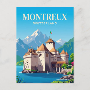 Kasteel Chillon Zwitserland Briefkaart