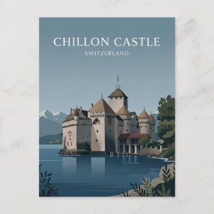 Kasteel Chillon Zwitserland Briefkaart