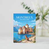 Kasteel Chillon Zwitserland Briefkaart (Staand voorkant)