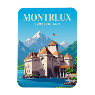 Kasteel Chillon Zwitserland Magneet