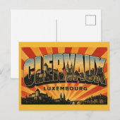 Kasteel Clervaux Luxemburg Briefkaart (Voorkant / Achterkant)