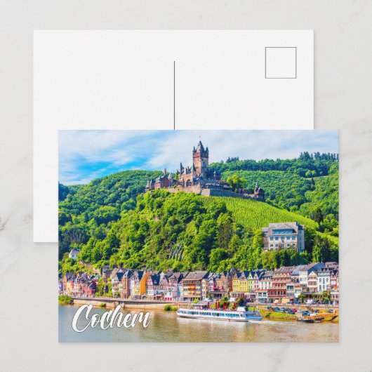 Kasteel Cochem, Duitsland Briefkaart (Voorkant / Achterkant)
