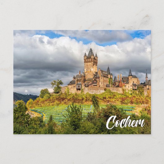 Kasteel Cochem, Duitsland Briefkaart (Voorkant)