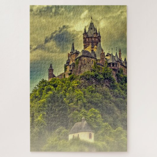 Kasteel Cochem Moezel Reichsburg. Legpuzzel (Verticaal)