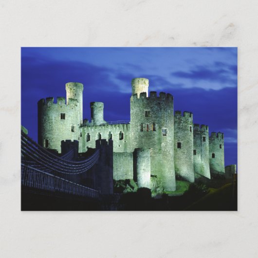 Kasteel Conwy, Gwynedd, Wales Briefkaart (Voorkant)