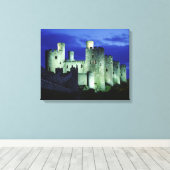Kasteel Conwy, Gwynedd, Wales Canvas Afdruk (Insitu (Houten vloer))