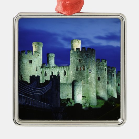 Kasteel Conwy, Gwynedd, Wales Metalen Ornament (Voorkant)