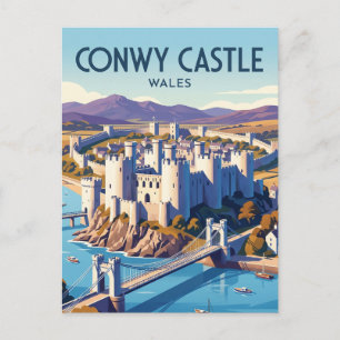 Kasteel Conwy Wales Briefkaart