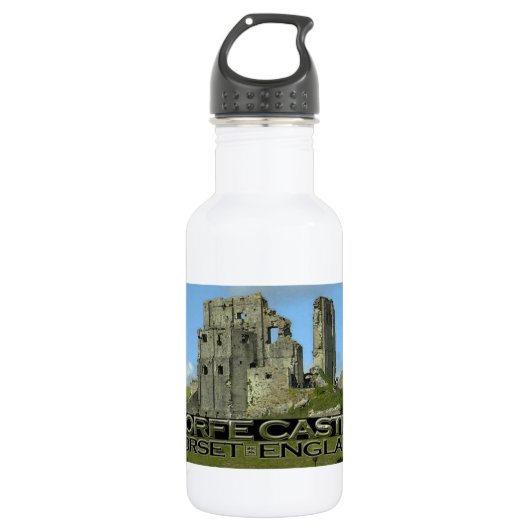 Kasteel Corfe Waterfles (Voorkant)