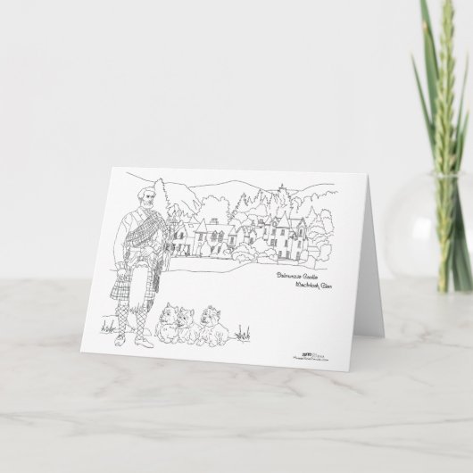 Kasteel Dalmunzie Kaart (Voorkant)