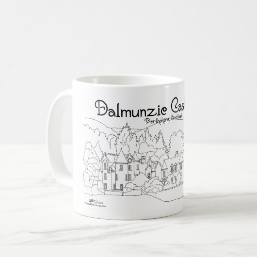 Kasteel Dalmunzie Koffiemok (Voorkant links)