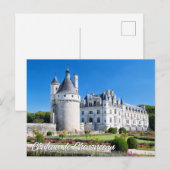 Kasteel de Chenonceau, Frankrijk Briefkaart (Voorkant / Achterkant)