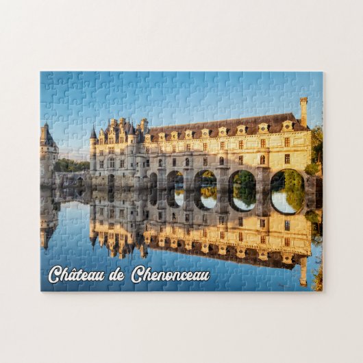 Kasteel de Chenonceau, Frankrijk Legpuzzel (Horizontaal)