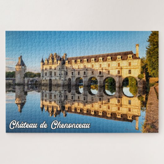 Kasteel de Chenonceau, Frankrijk Legpuzzel (Horizontaal)