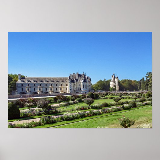 Kasteel de Chenonceau in de Loirevallei - Frankrij Poster (Voorkant)