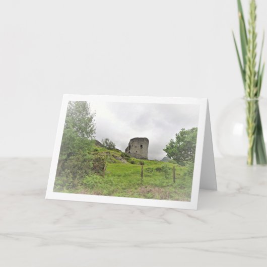 Kasteel Dolbadarn, Noord-Wales Kaart (Voorkant)