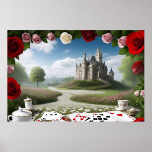 Kasteel door het Wonderland Portal Poster