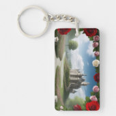 Kasteel door het Wonderland Portal Sleutelhanger (Voorkant)