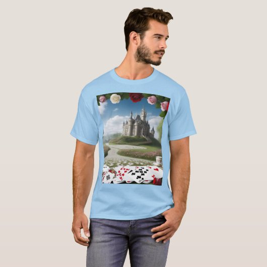 Kasteel door het Wonderland Portal T-shirt (Voorkant volledig)