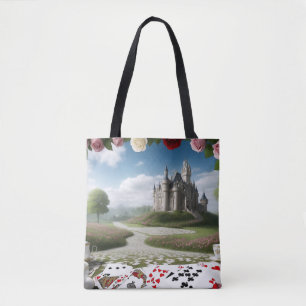 Kasteel door het Wonderland Portal Tote Bag