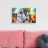 KASTEEL door Leonid Afremov Canvas Afdruk (Insitu (Woonkamer))