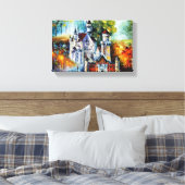 KASTEEL door Leonid Afremov Canvas Afdruk (Insitu (Slaapkamer))