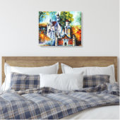 KASTEEL door Leonid Afremov Canvas Afdruk (Insitu (Slaapkamer))