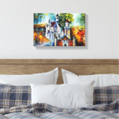 KASTEEL door Leonid Afremov Canvas Afdruk (Insitu (Slaapkamer))