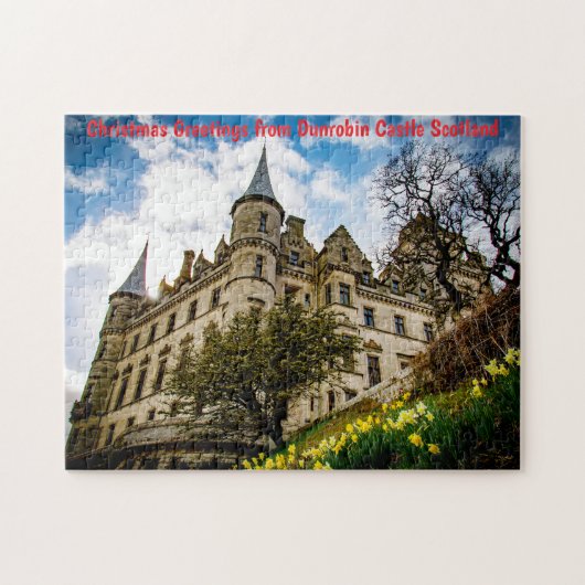 Kasteel Dunrobin. Schotland Legpuzzel (Horizontaal)
