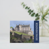kasteel edinburgh briefkaart (Staand voorkant)