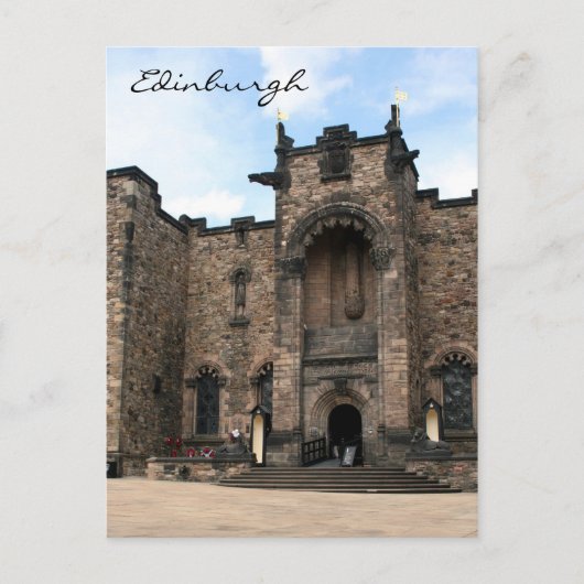 kasteel edinburgh steen briefkaart (Voorkant)