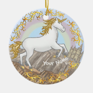 Kasteel Eenhoorn Keramisch Ornament