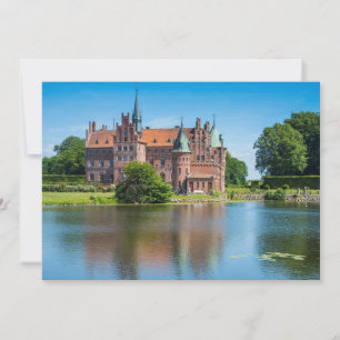 Kasteel Egeskov bij een vijver Bedankkaart