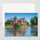 Kasteel Egeskov bij een vijver Bedankkaart (Voorkant / Achterkant)