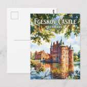 Kasteel Egeskov Denemarken Briefkaart (Voorkant / Achterkant)