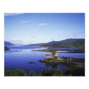 Kasteel Eilean Donan, Dornie, Hooglanden, Foto Afdruk